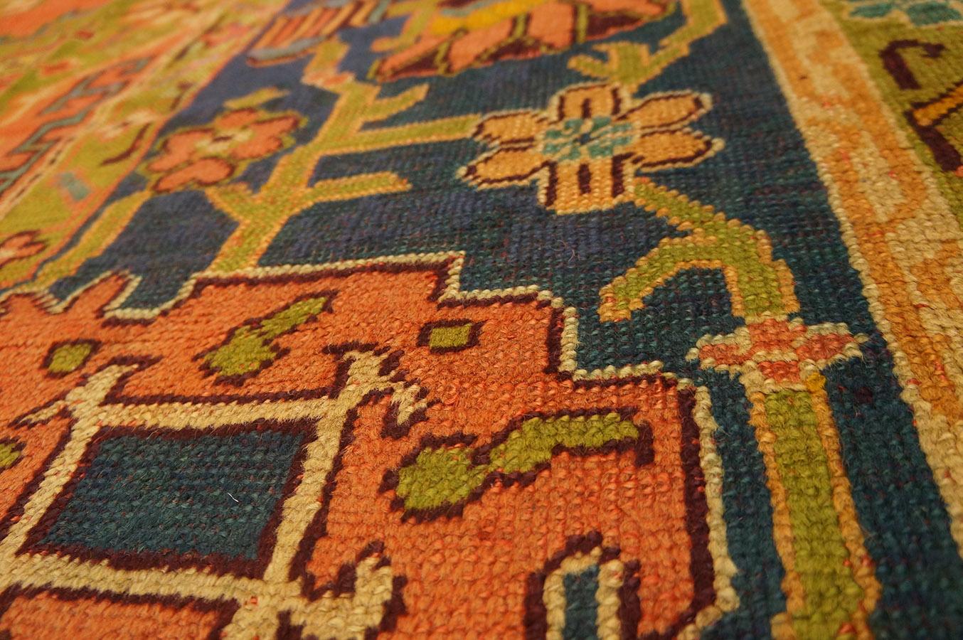 Late 19th Century Turkish Oushak Carpet ( 10' 7'' x 12' 2'' - 322 x 370 ) For Sale 7