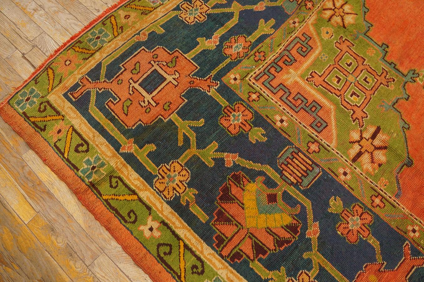 Late 19th Century Turkish Oushak Carpet ( 10' 7'' x 12' 2'' - 322 x 370 ) For Sale 10