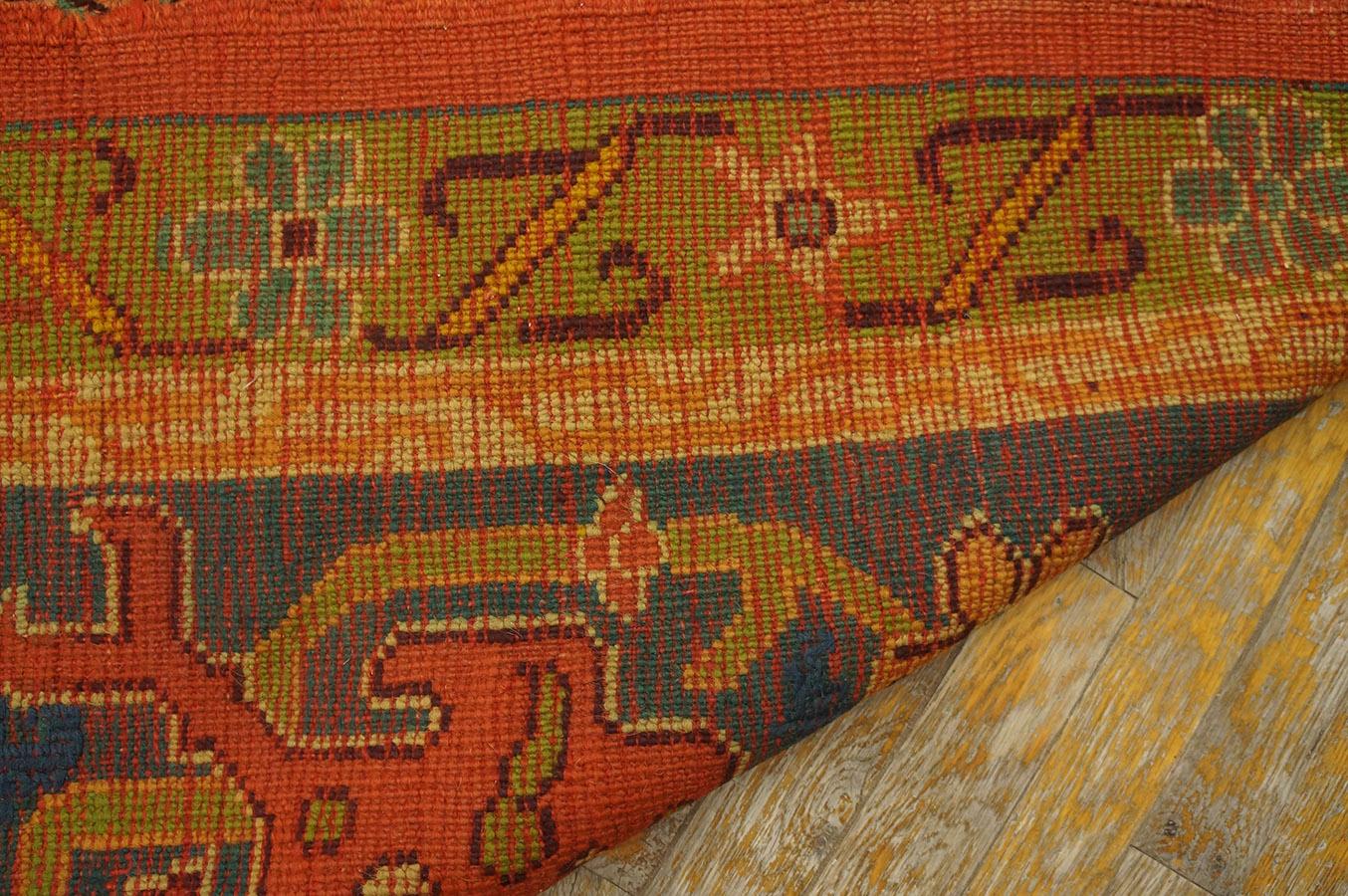 Late 19th Century Turkish Oushak Carpet ( 10' 7'' x 12' 2'' - 322 x 370 ) For Sale 11