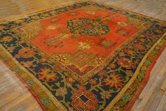 Late 19th Century Turkish Oushak Carpet ( 10' 7'' x 12' 2'' - 322 x 370 )
