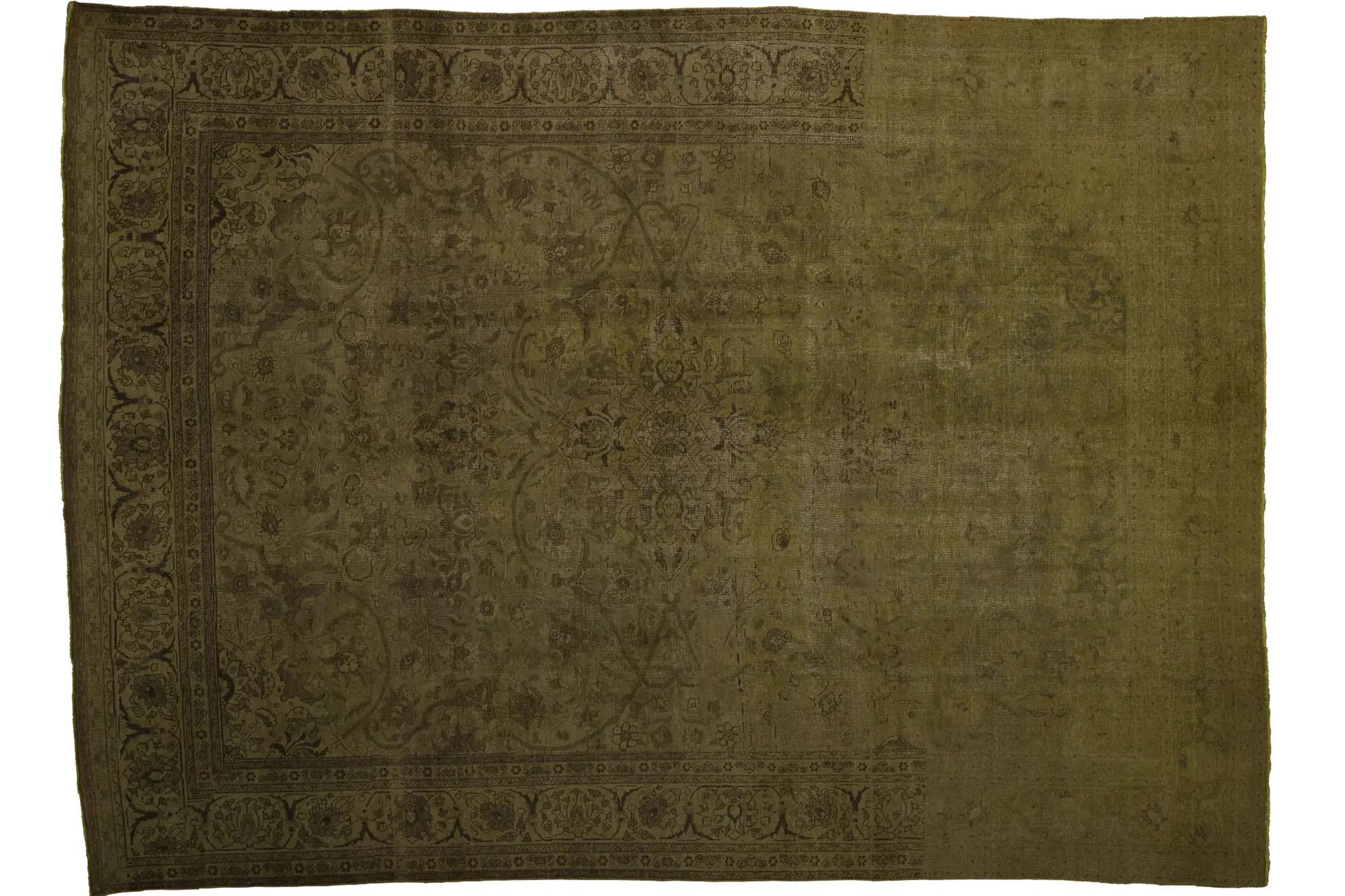 Tribal Antique Persian Over Size Rug - In Transitional Style For Sale