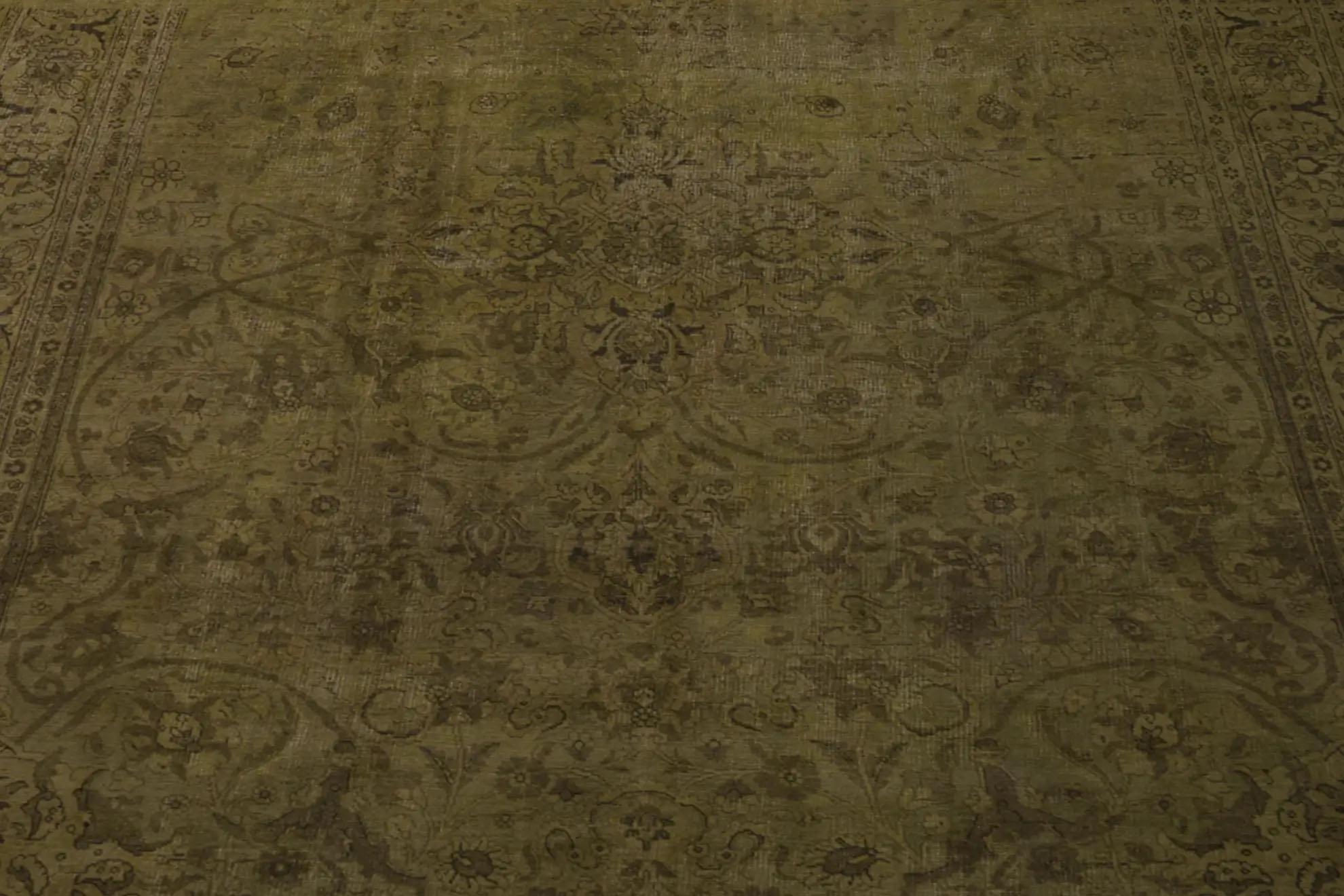 Antique Persian Over Size Rug - In Transitional Style In Distressed Condition For Sale In Dallas, TX