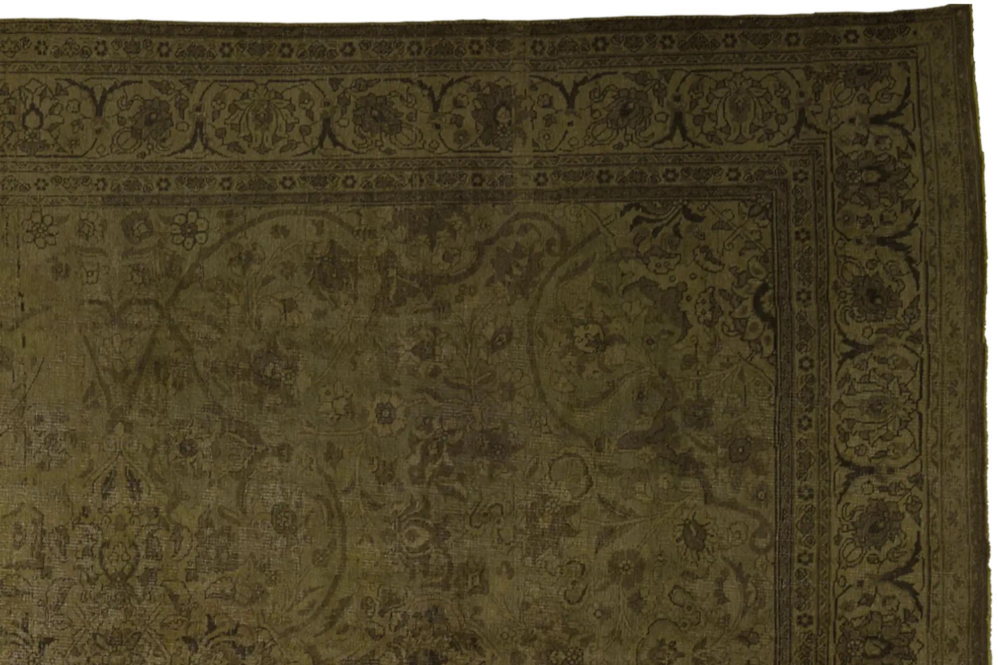 Early 19th Century Antique Persian Over Size Rug - In Transitional Style For Sale