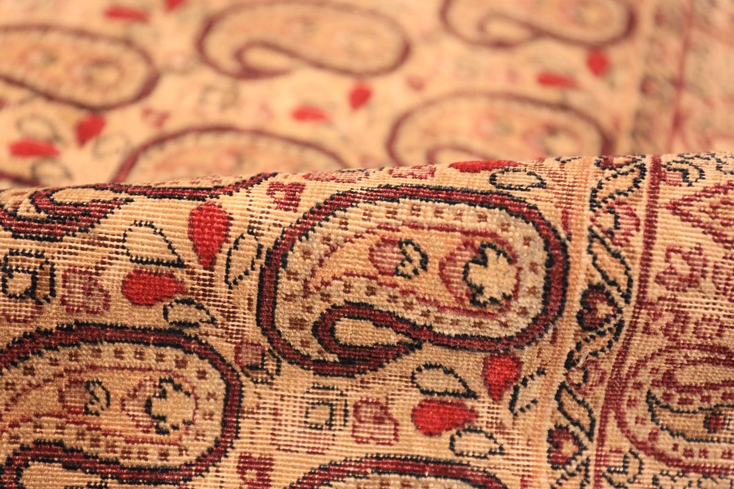 Antique Persian Paisley Kerman Rug 1'9