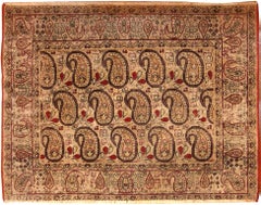 Antique Persian Paisley Kerman Rug 1'9" x 1'4"