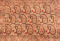 Antique Persian Paisley Kerman Rug. 1 ft 9 in x 1 ft 4 in