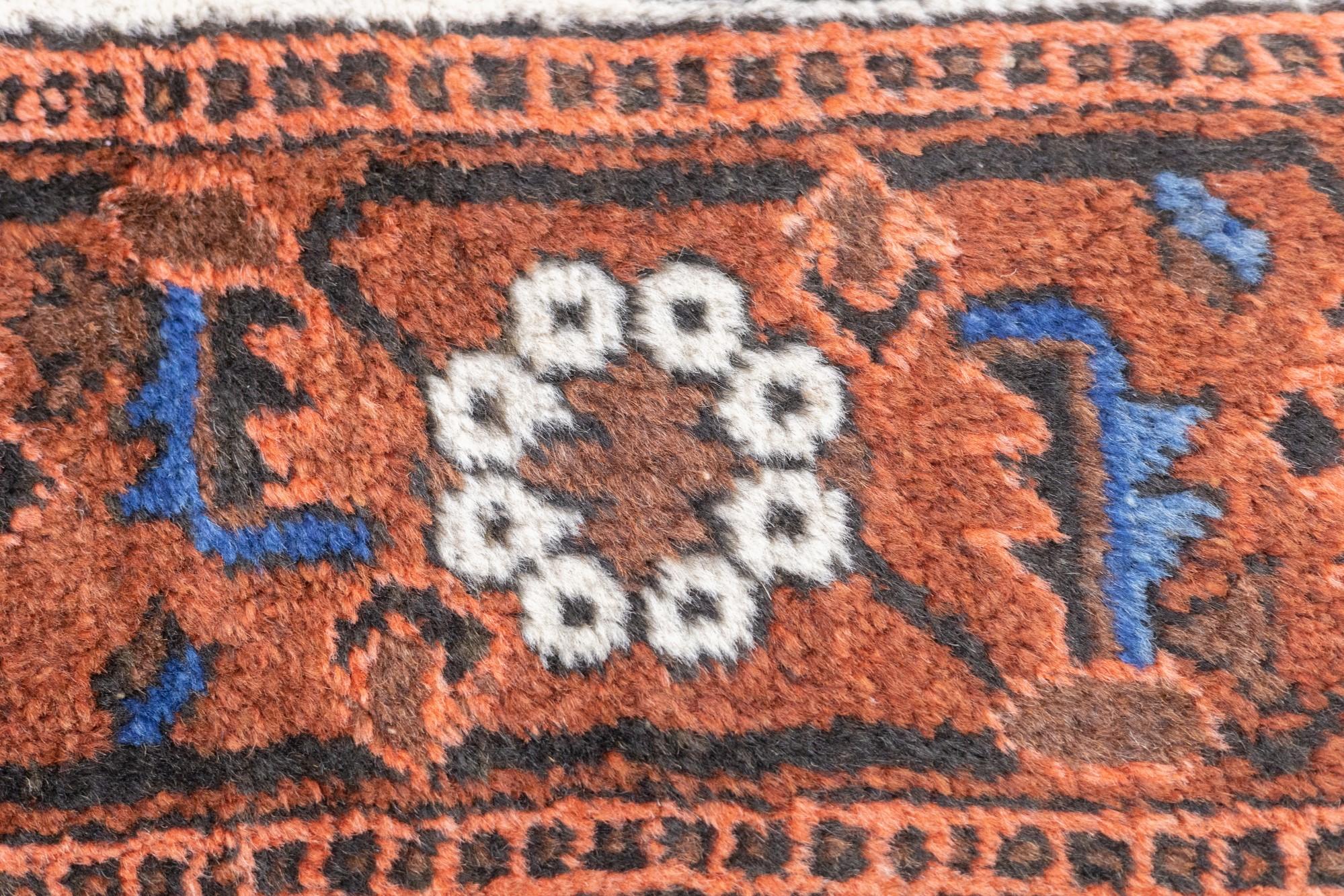 Antique Persian Pictoral Afshar Rug 3'11'' x 7'2'' For Sale 2