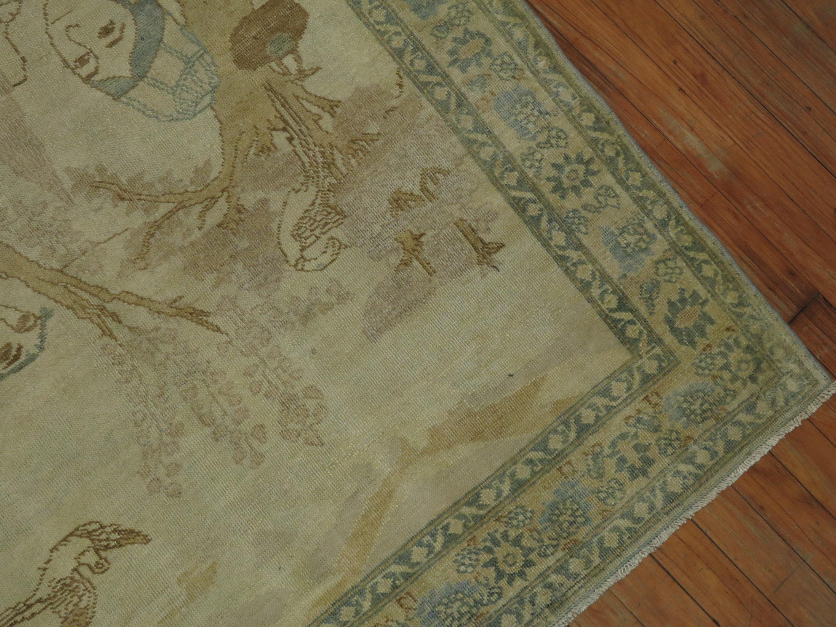Alfombra pictórica persa antigua Persa en venta