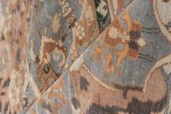 Antique Persian Polonaise Carpet, Gray and Pink All-Over Field, Black Borders