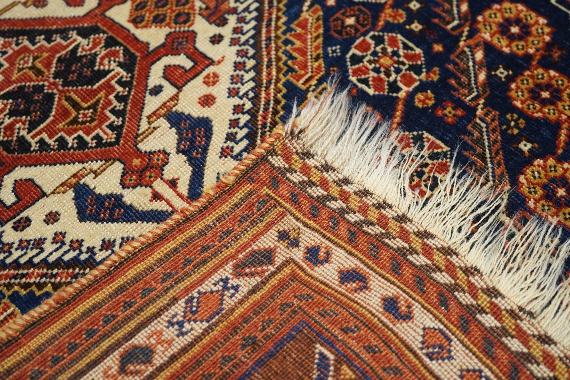 Hand-Knotted Antique Persian Qashqai For Sale