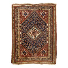 Tappeto antico Qashqai 4'8'' x 6'2''