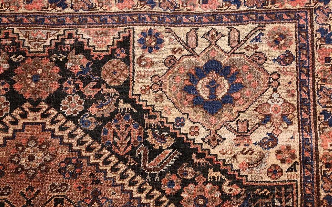 Early 20th Century Antique Persian Qashqai Rug For Sale