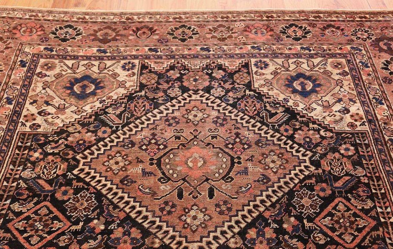 Antique Persian Qashqai Rug For Sale 4