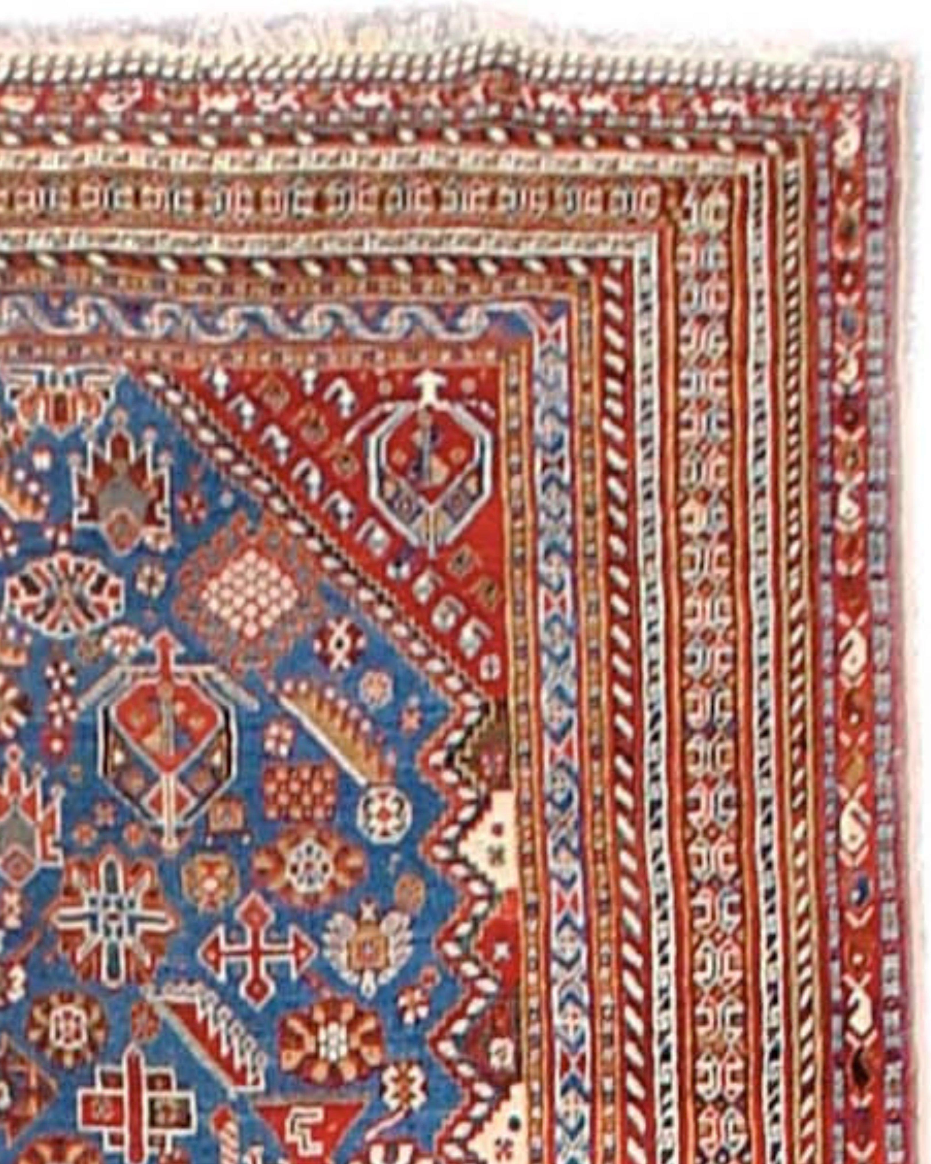 Antique Persian Qashqai Rug, 19th Century

During the 18thand early 19th century, the Qashqai tribal confederation controlled much of southwestern Persia around the vicinity of the city of Shiraz. THis tribal dominance rivaled the authority of the