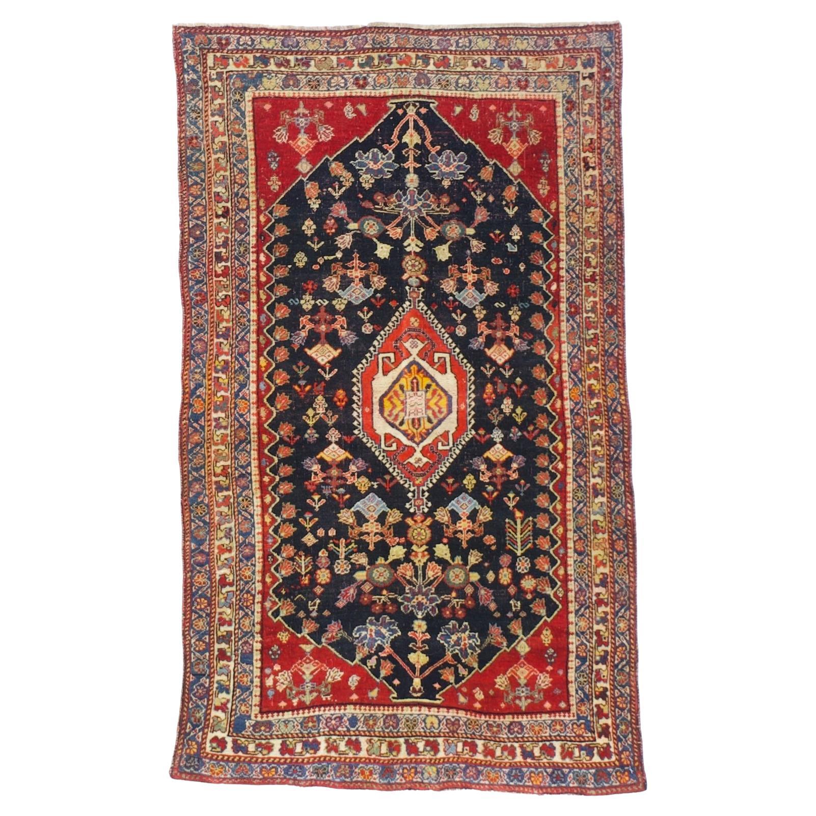 Antique Persian Qashqai Rug 2’7” x 4’6”