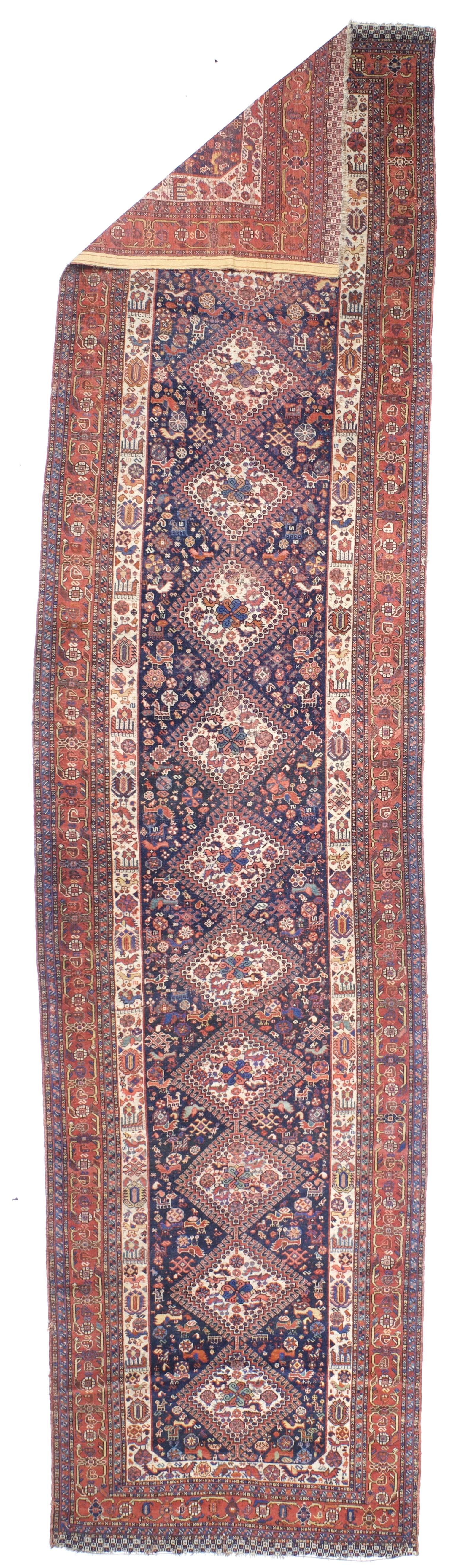 Tappeto antico persiano Qashqai 3'10
