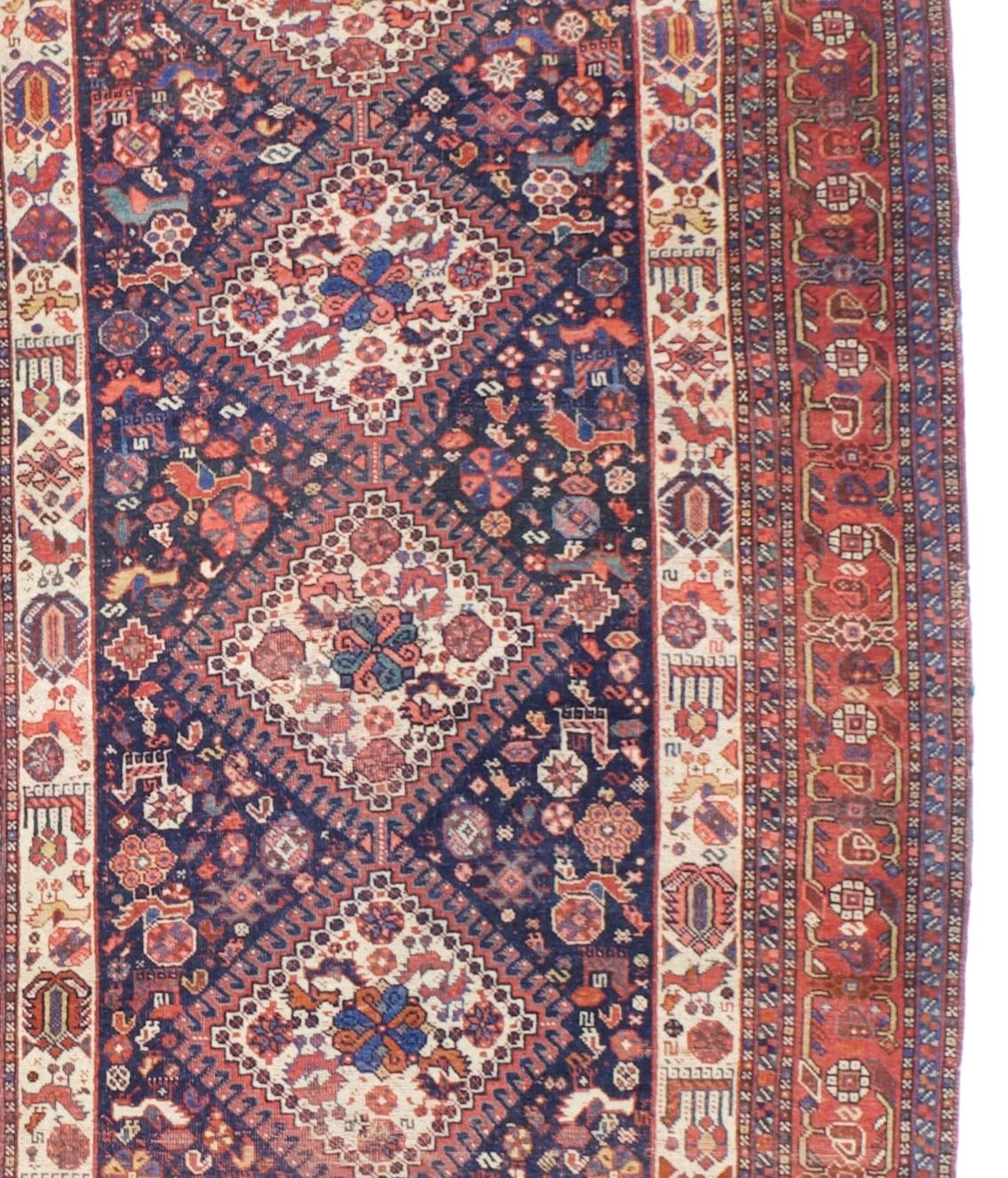 Tappeto antico Persiano Qashqai 3'10