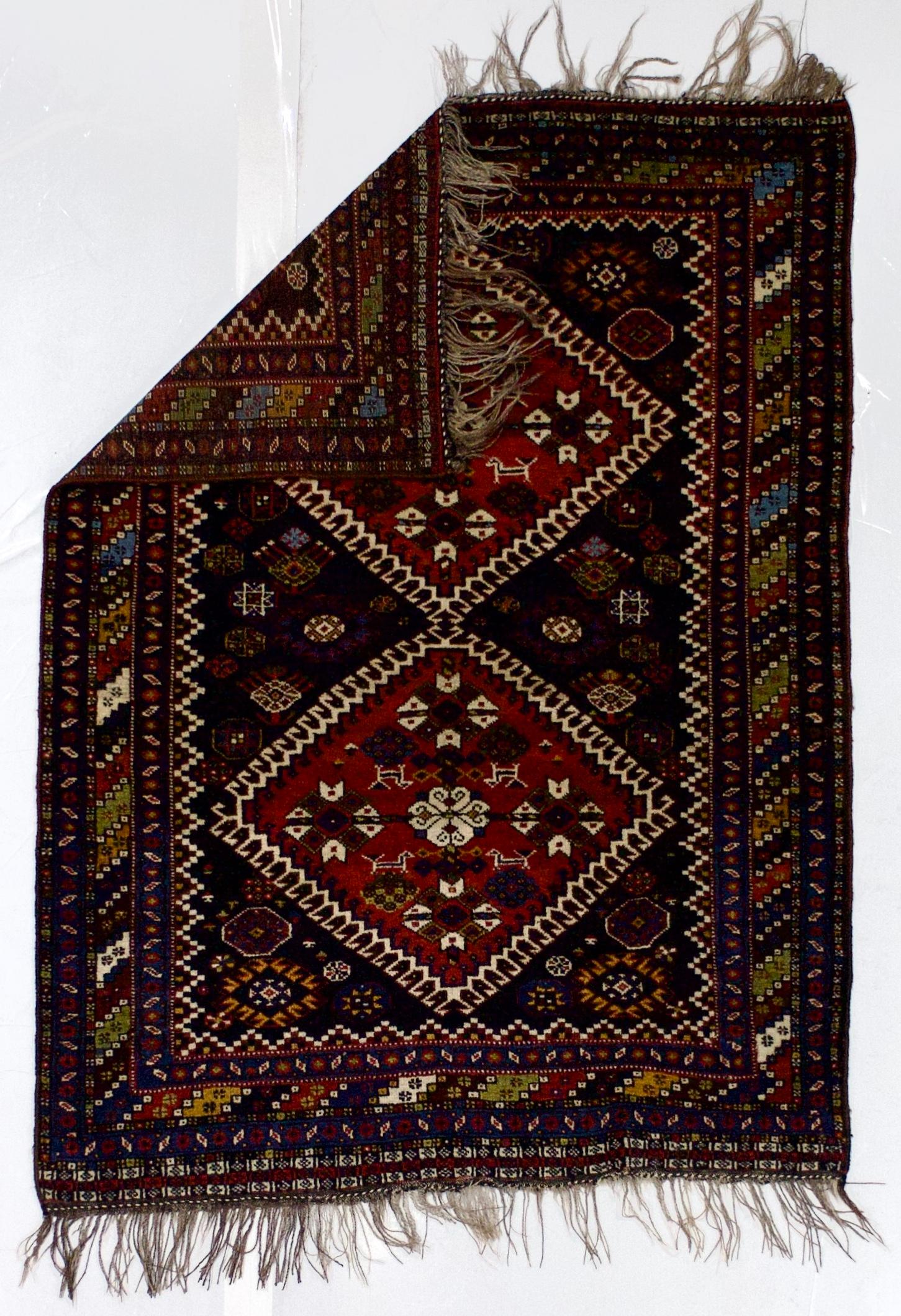 Tappeto antico persiano Qashqai 3'10