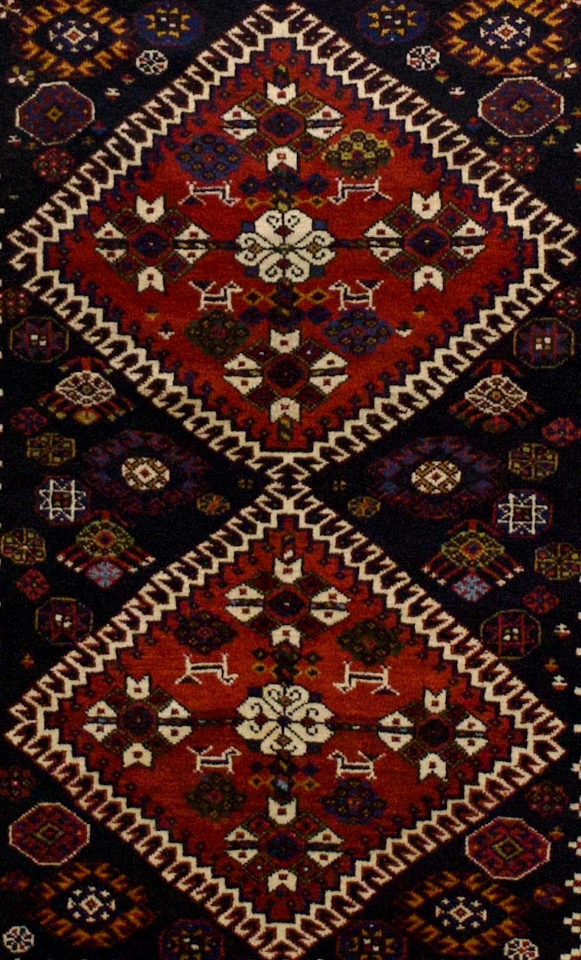 Tappeto antico Persiano Qashqai 3'10