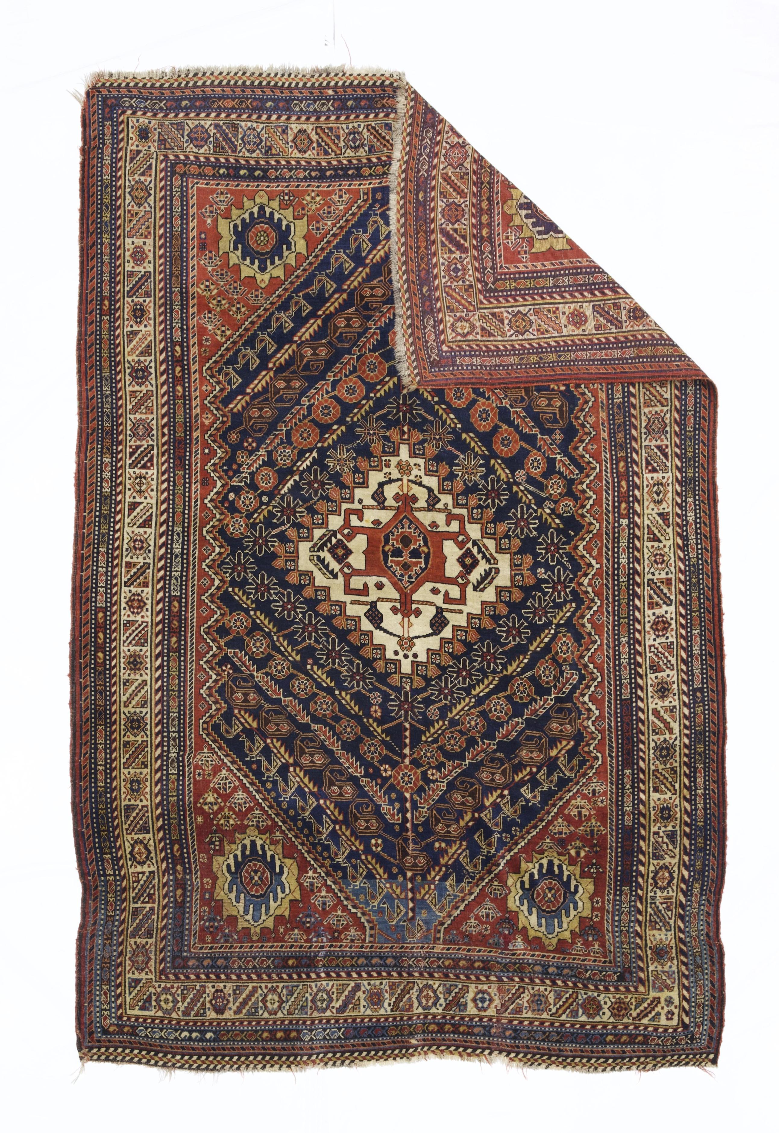 Tappeto antico persiano Qashqai 4'11