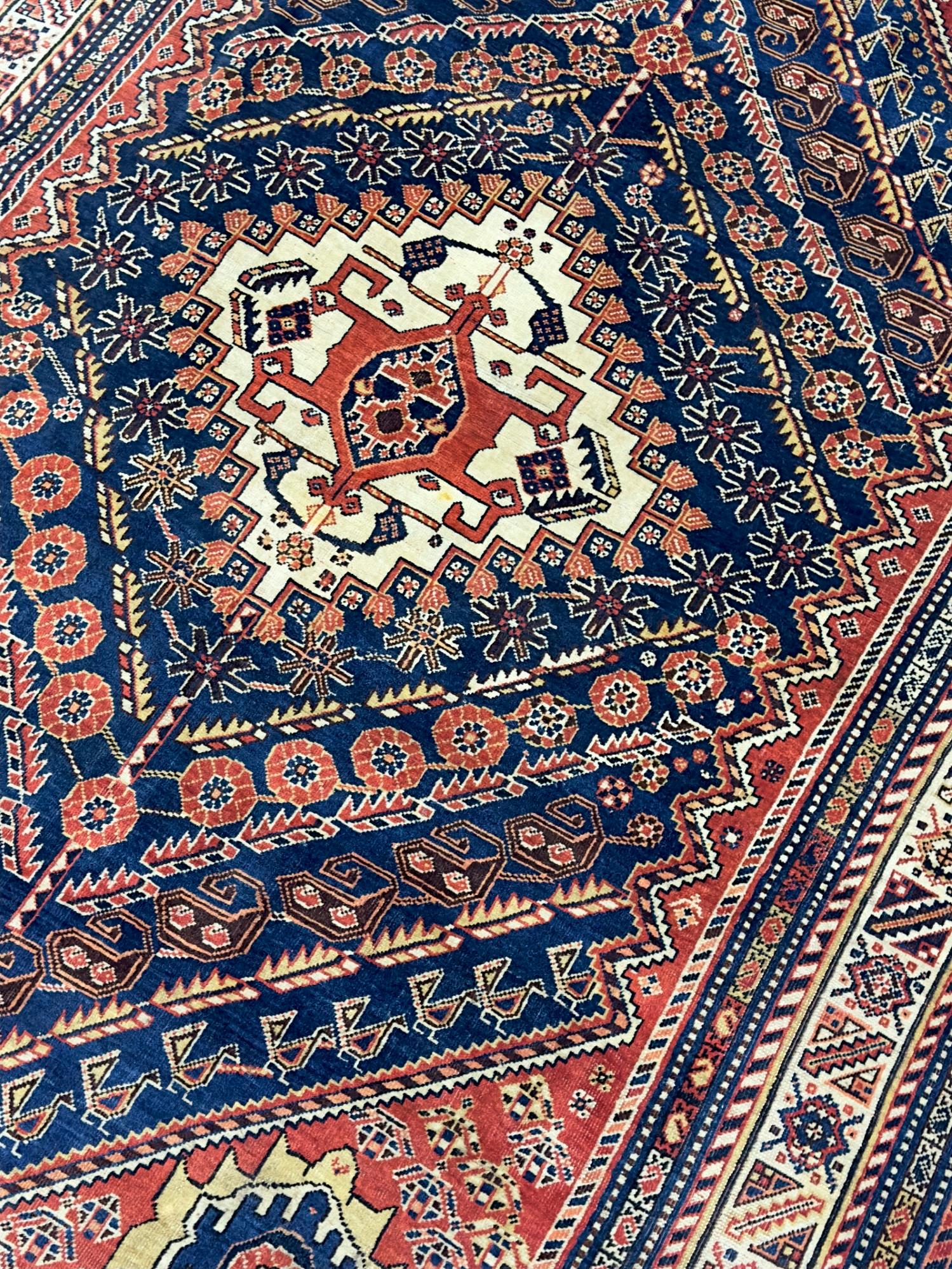 Tappeto antico Persiano Qashqai 4'11