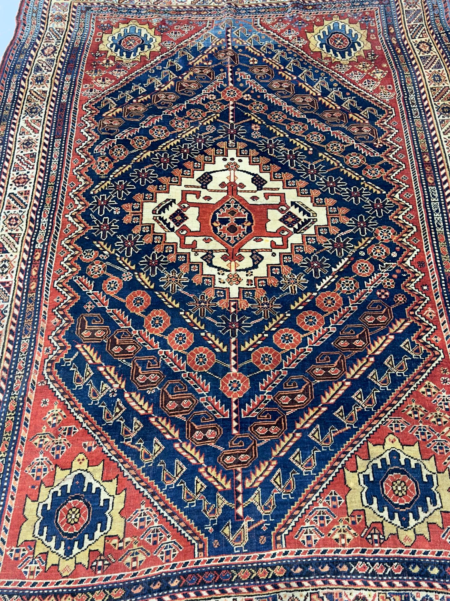Tappeto antico Persiano Qashqai 4'11
