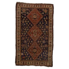 Antique Persian Qashqai Rug 4’5" x 7’2"