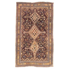 Antique Persian Qashqai Rug 4'5" x 7’7"