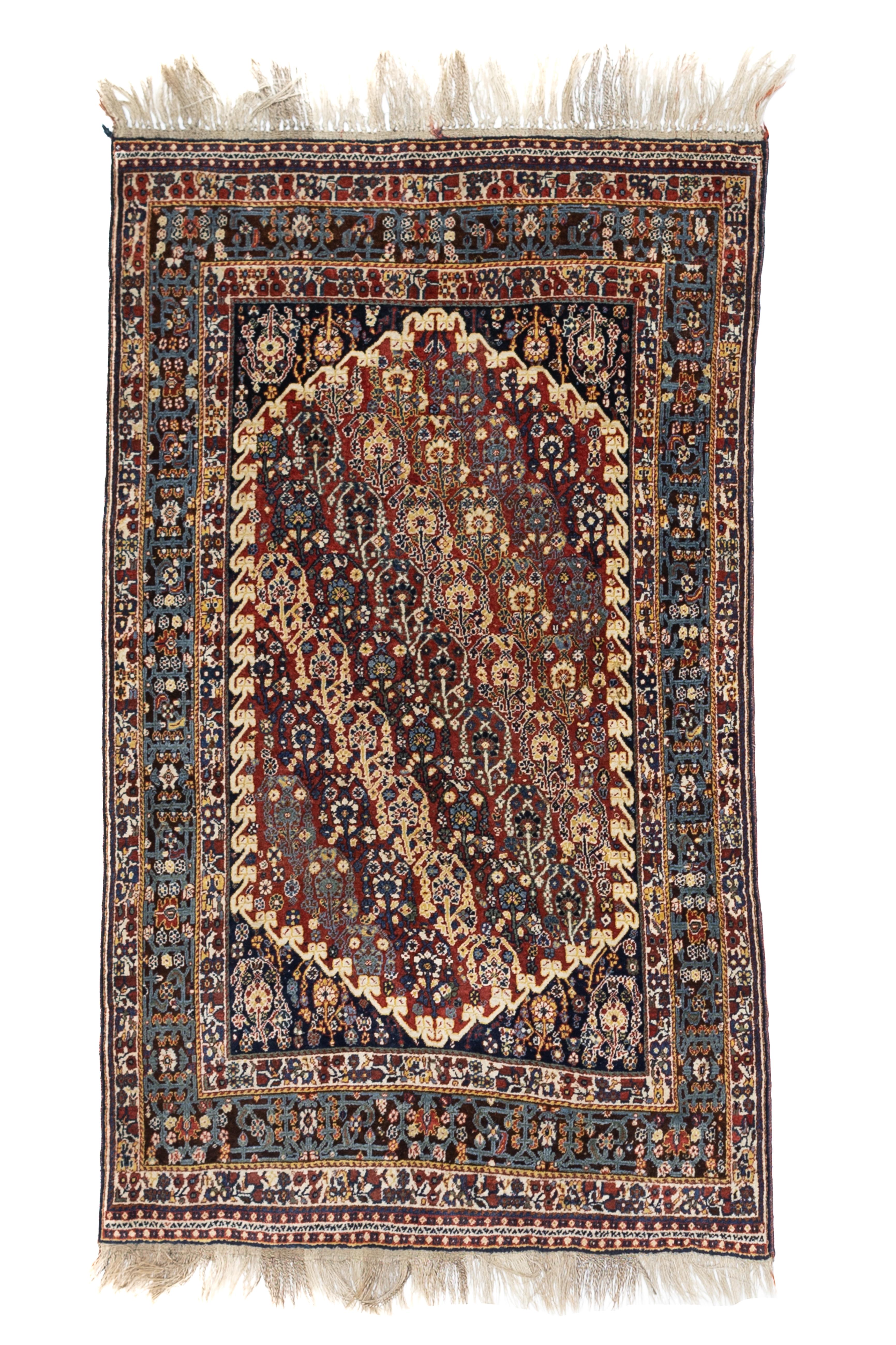 Persiano Tappeto antico persiano Qashqai 4'8