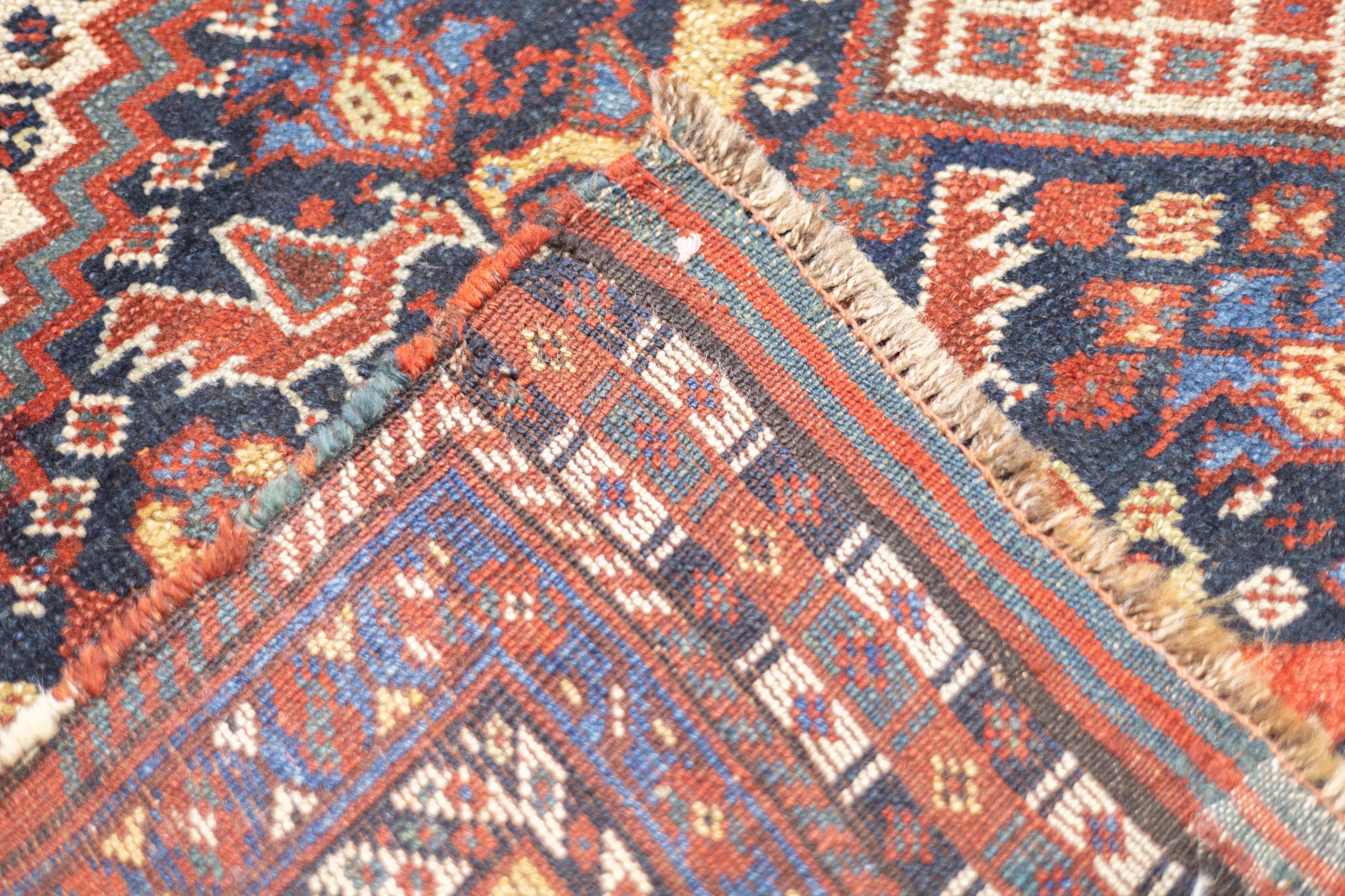 Antique Persian Qashqai Rug 4'9'' x 6'4'' For Sale 5