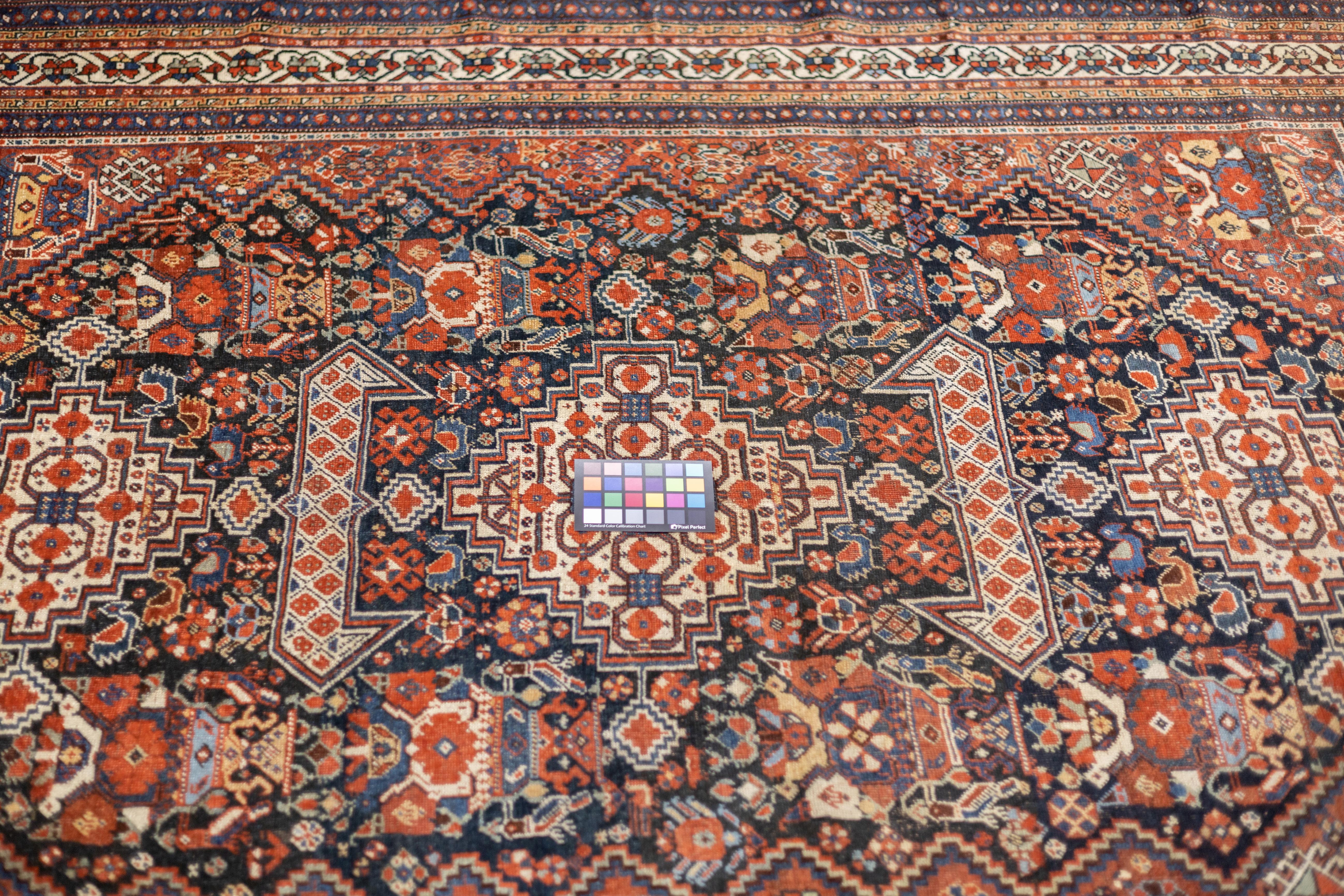 Antique Persian Qashqai Rug 5'10'' x 8'2'' For Sale 4