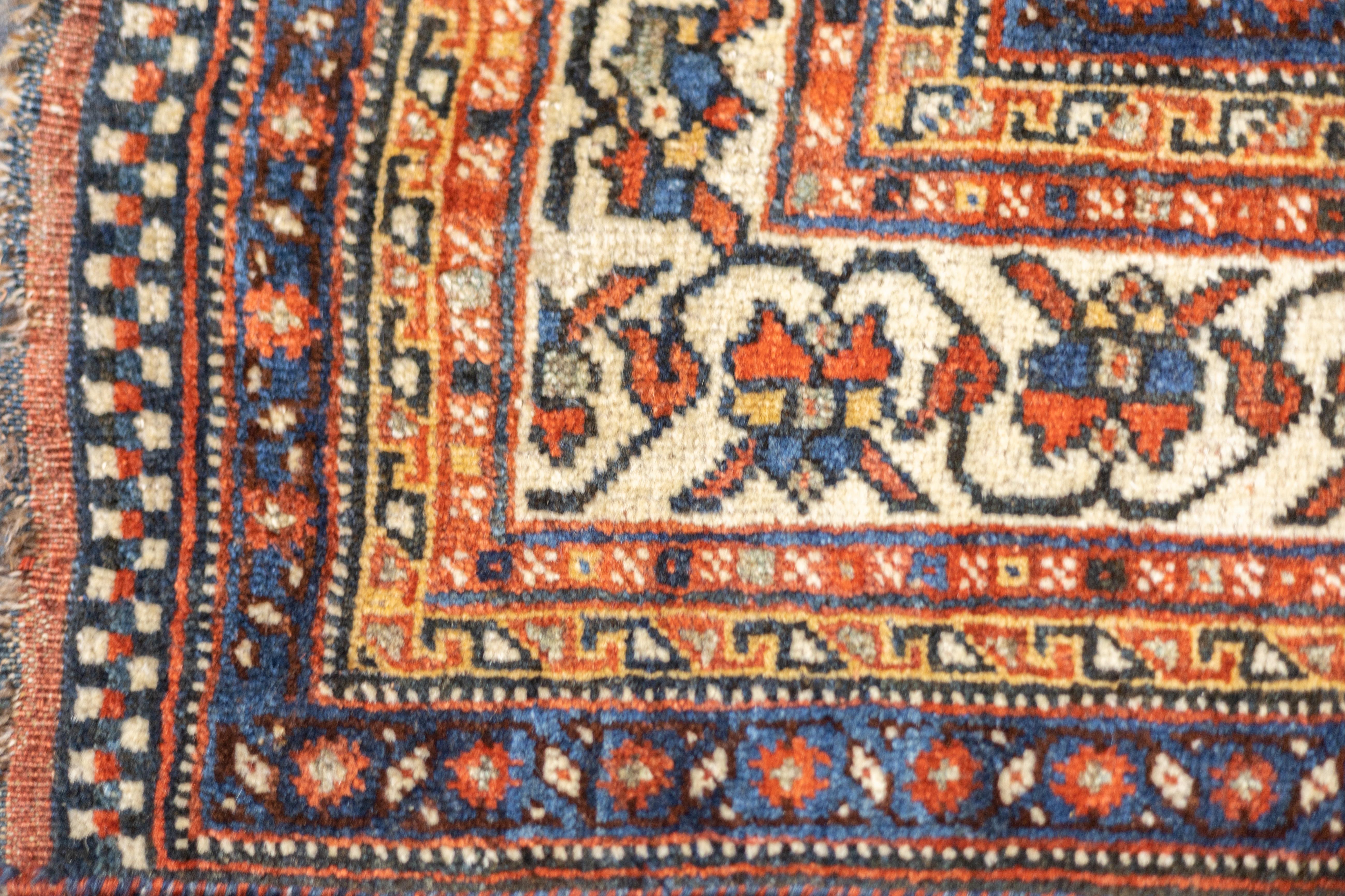 Antique Persian Qashqai Rug 5'10'' x 8'2'' For Sale 2