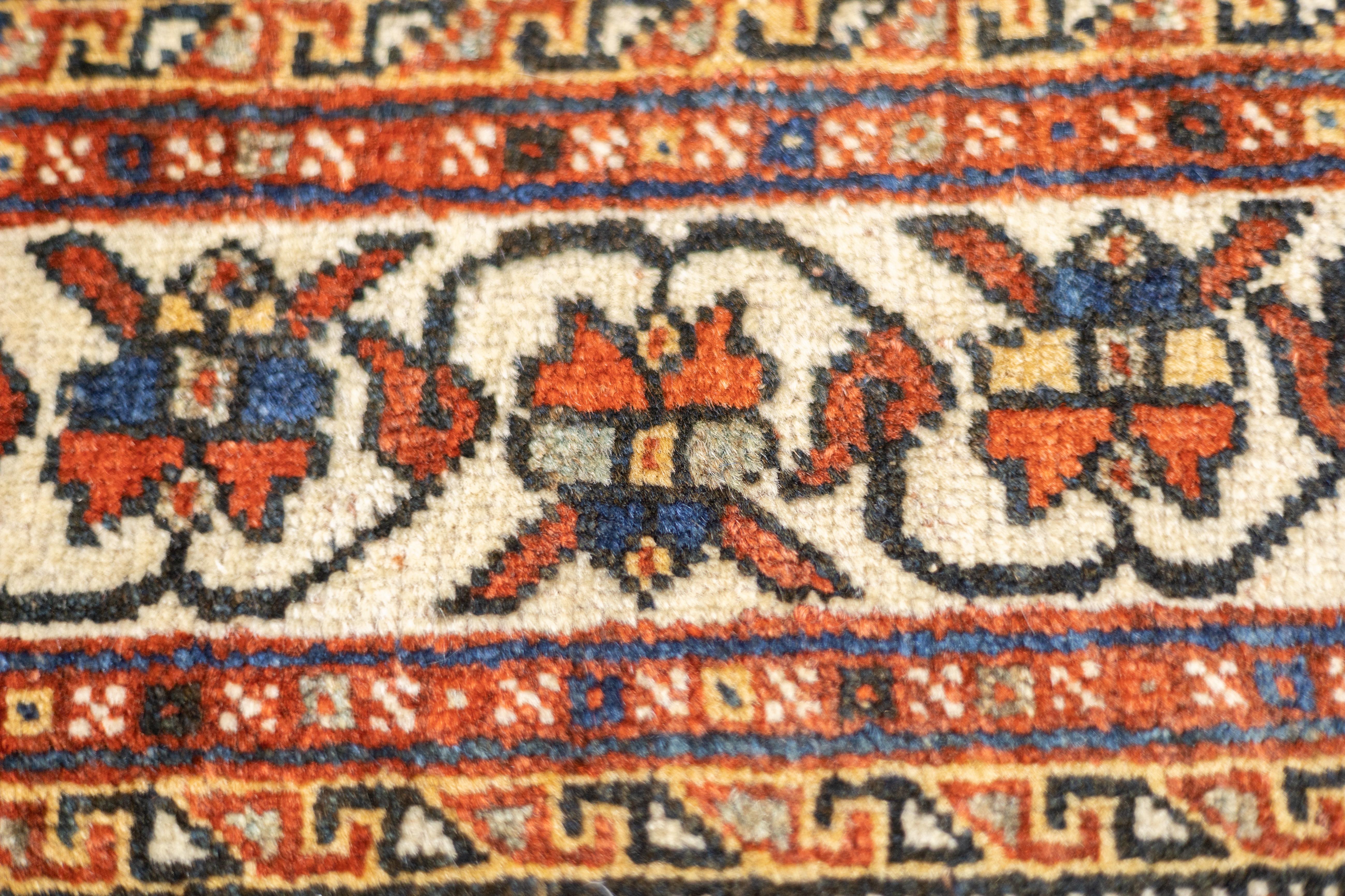 Antique Persian Qashqai Rug 5'10'' x 8'2'' For Sale 3