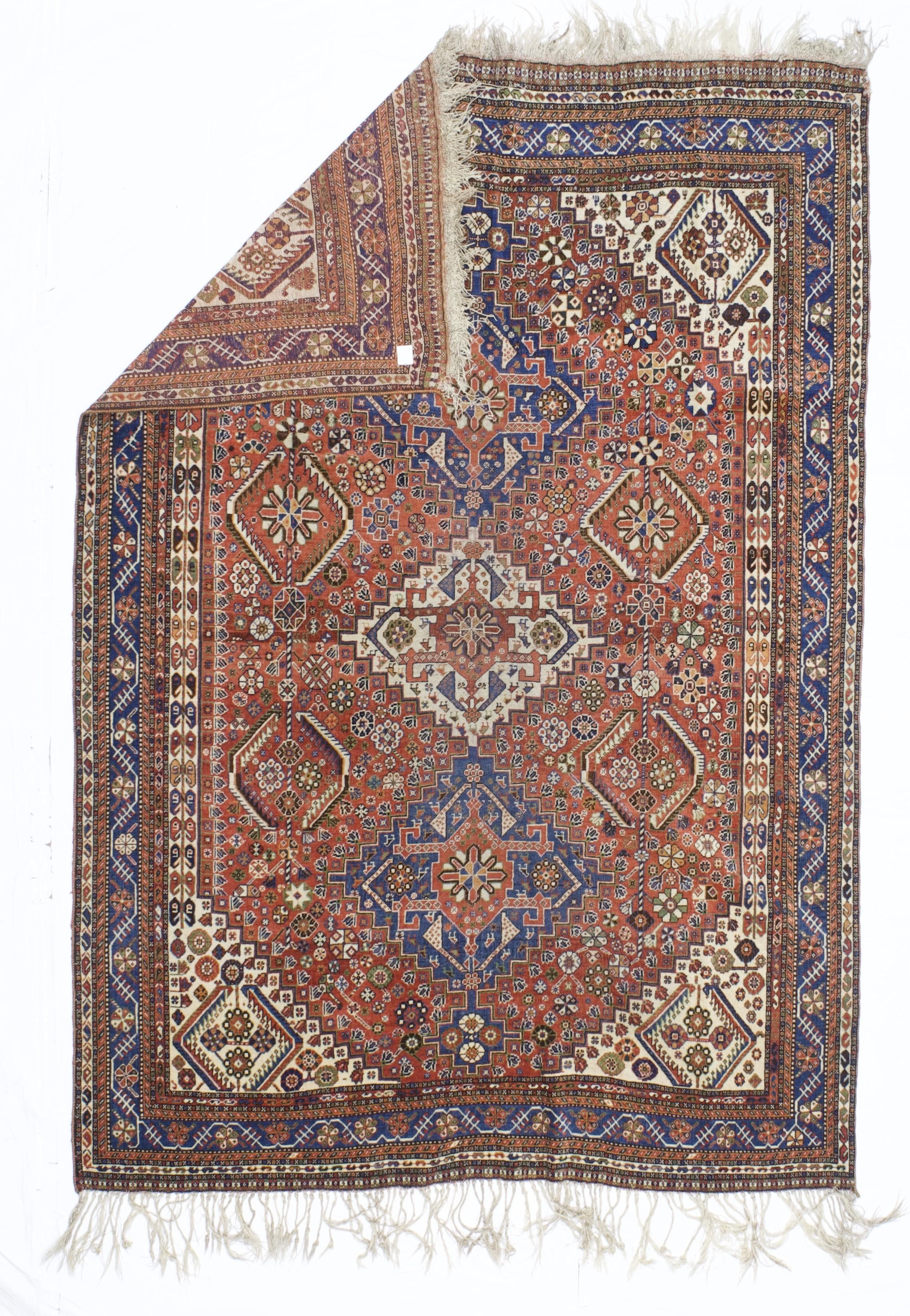 Tappeto antico persiano Qashqai 5'10