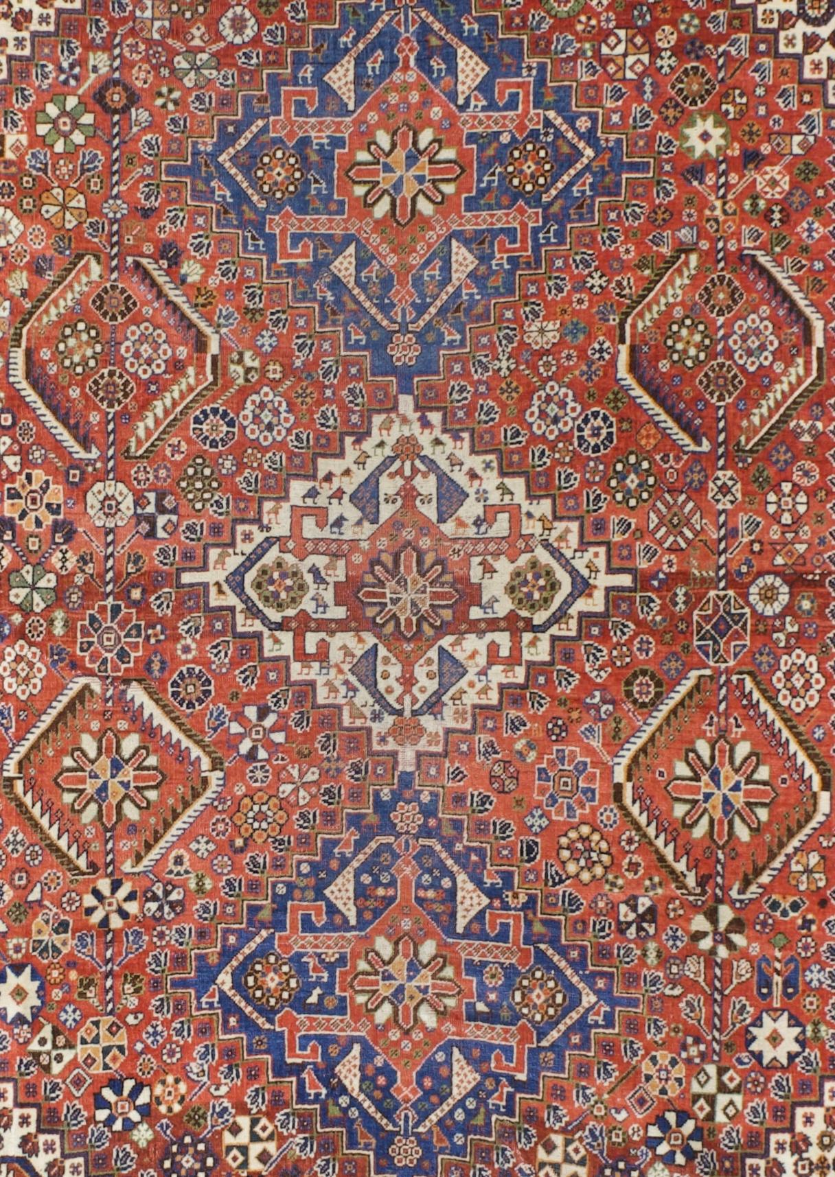 Tappeto antico Persiano Qashqai 5'10