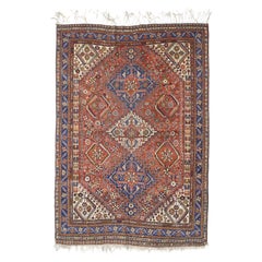 Antique Persian Qashqai Rug 5’10” x 8’4”