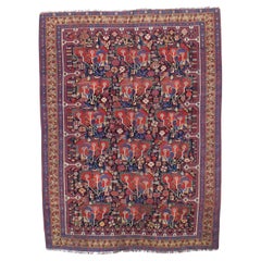 Antique Persian Qashqai Rug 5'3" x 7’1"