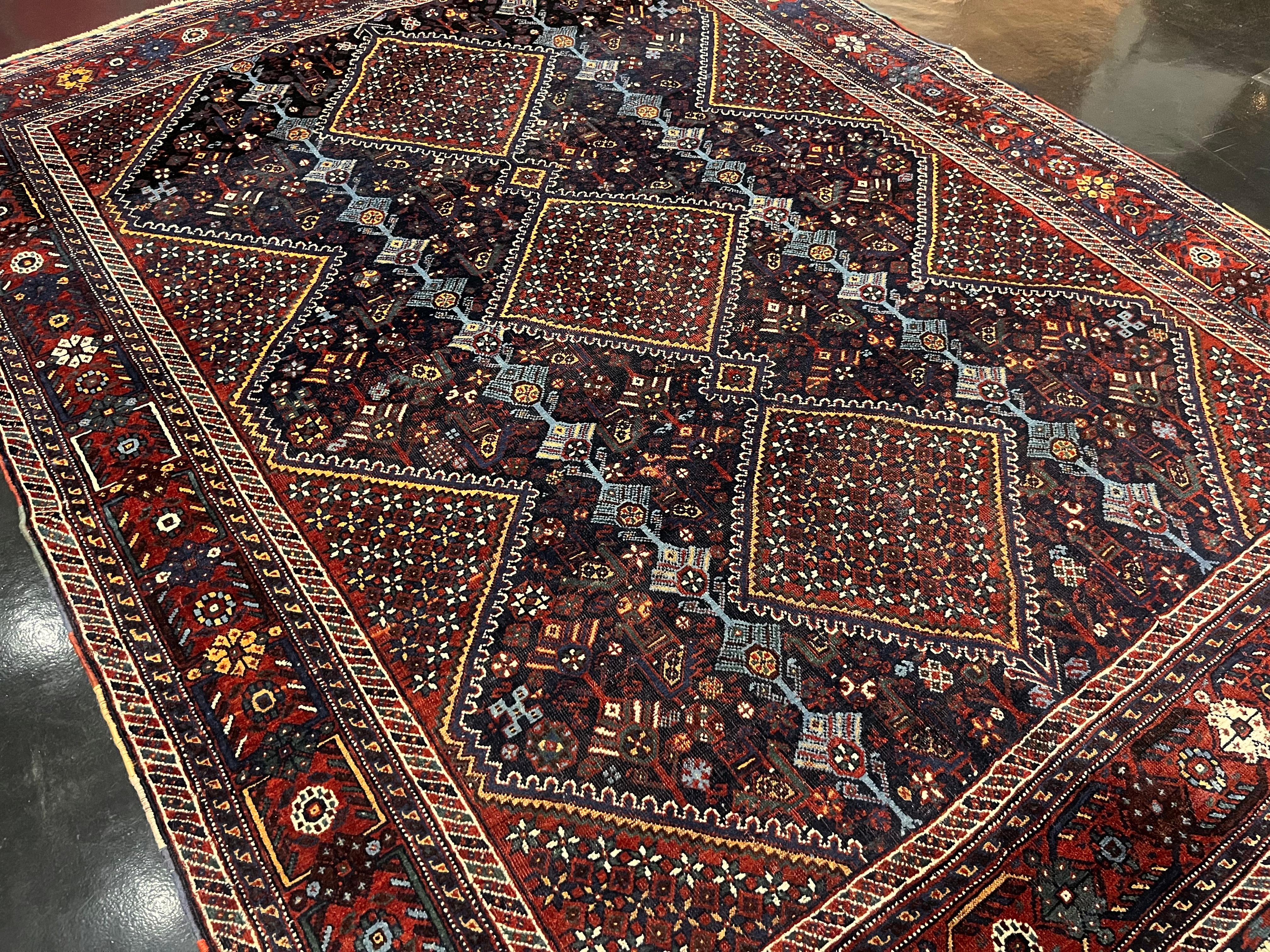Alfombra Persa Antigua Qashqai 5'4