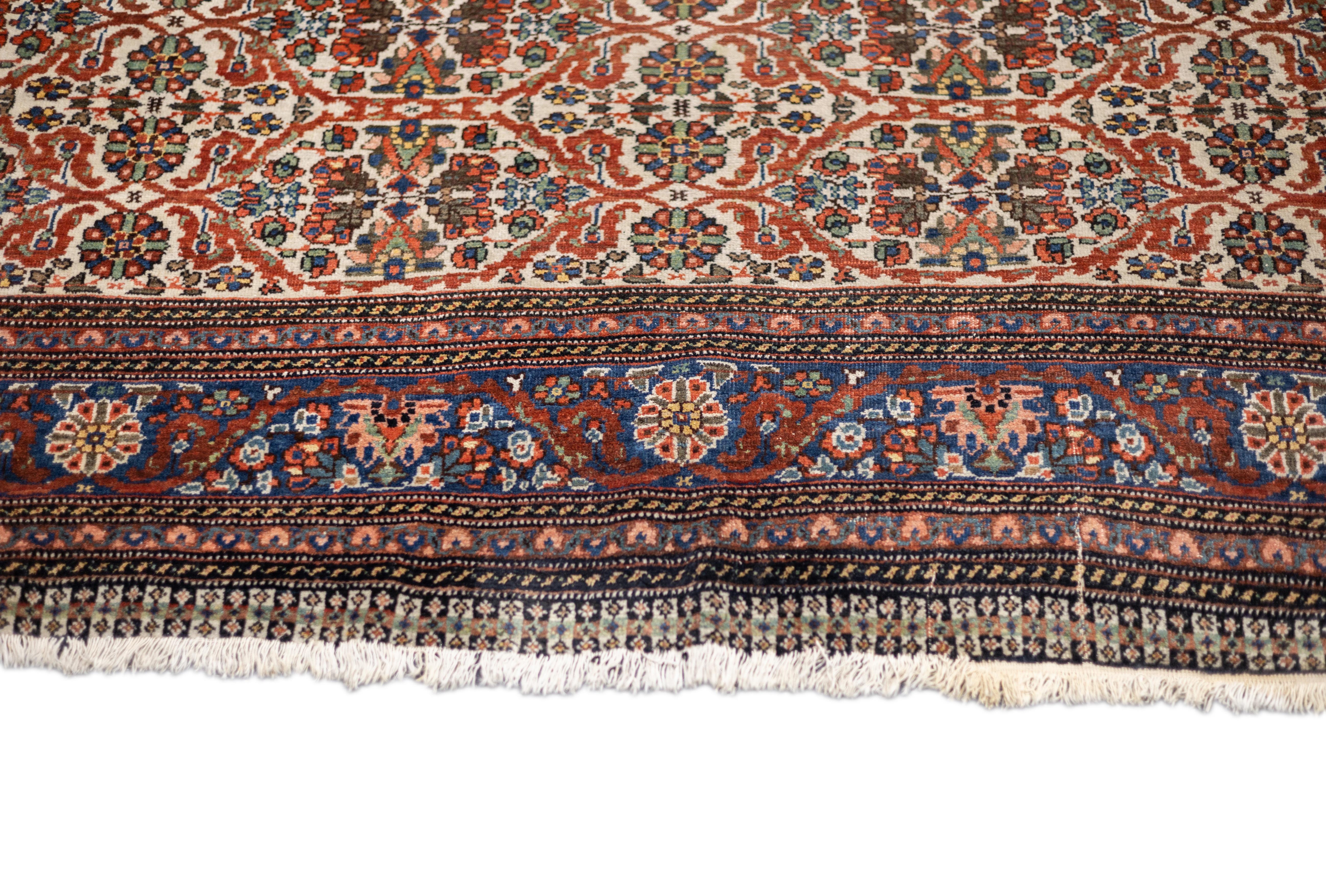 Antique Persian Qashqai Rug 6'11'' x 10'6'' For Sale 1