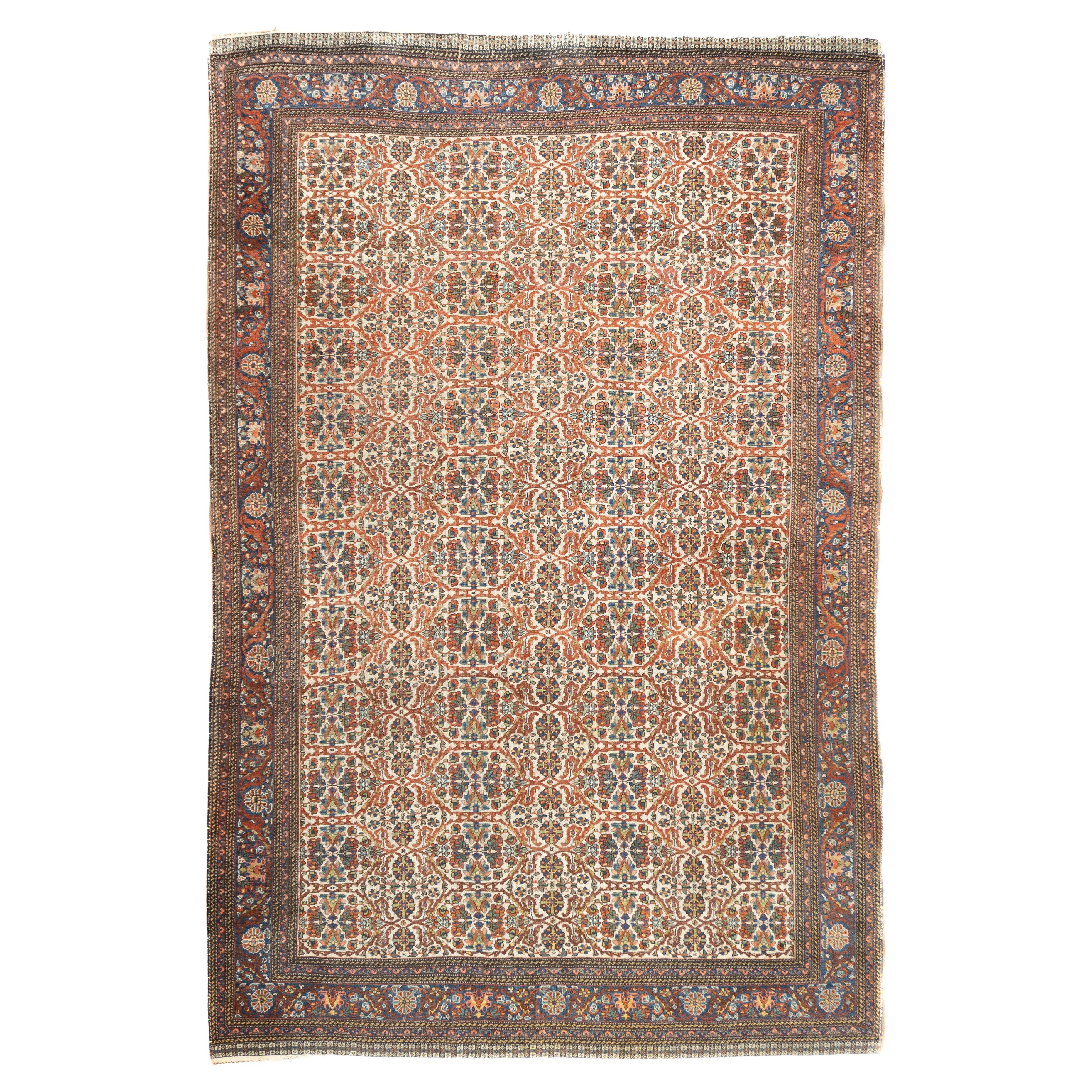 Antique Persian Qashqai Rug 6'11'' x 10'6'' For Sale