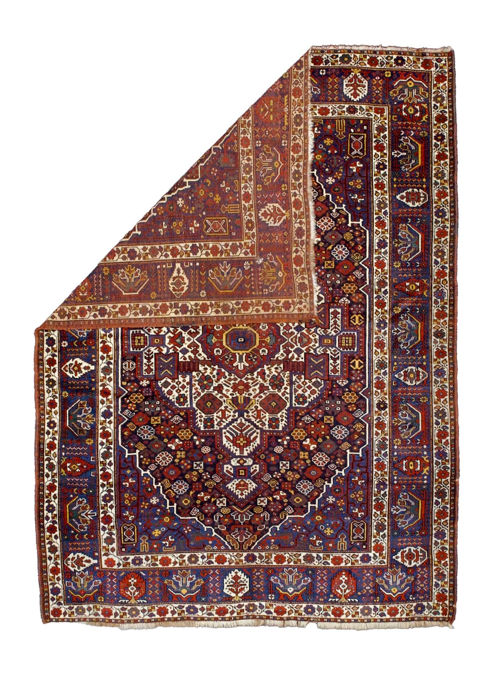 Tappeto antico persiano Qashqai 6'2