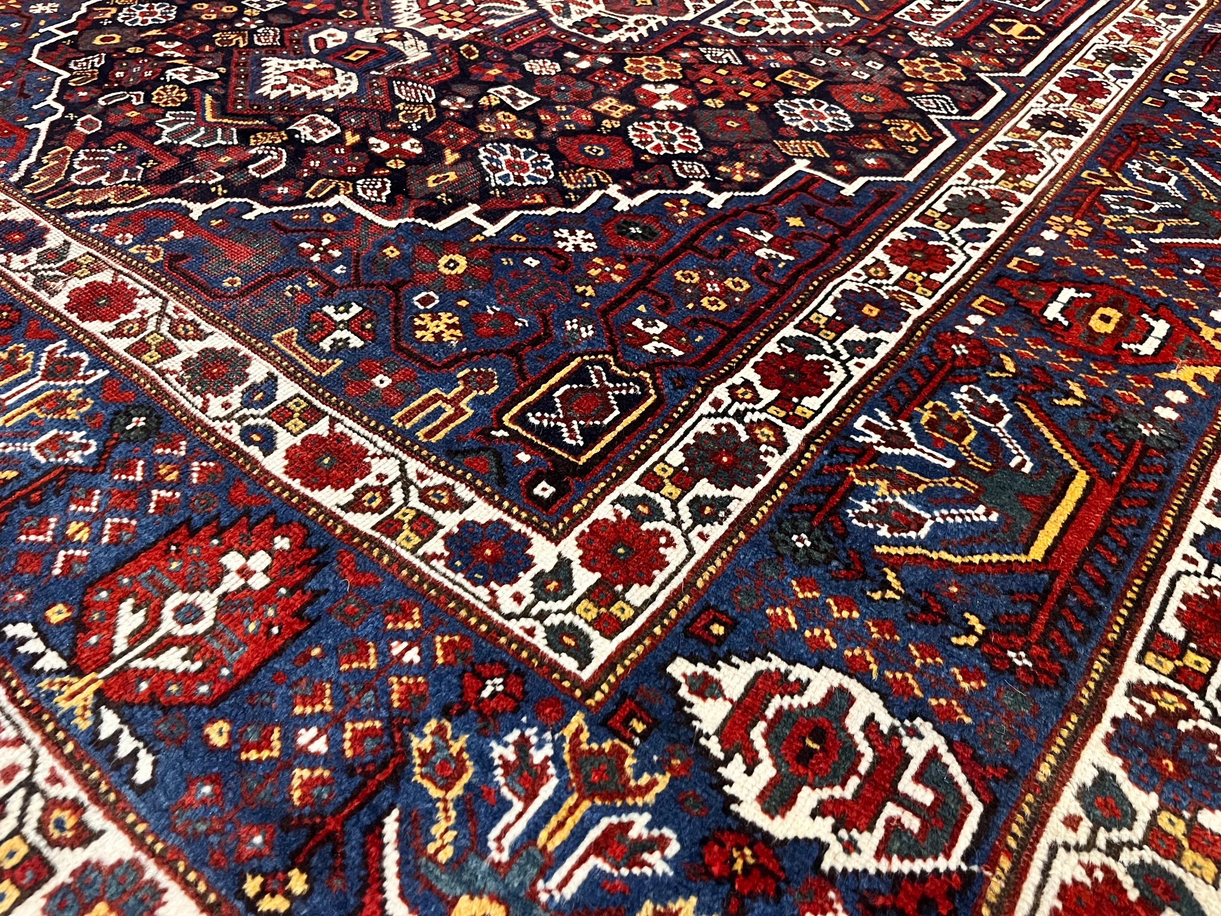 Persiano Tappeto antico persiano Qashqai 6'2