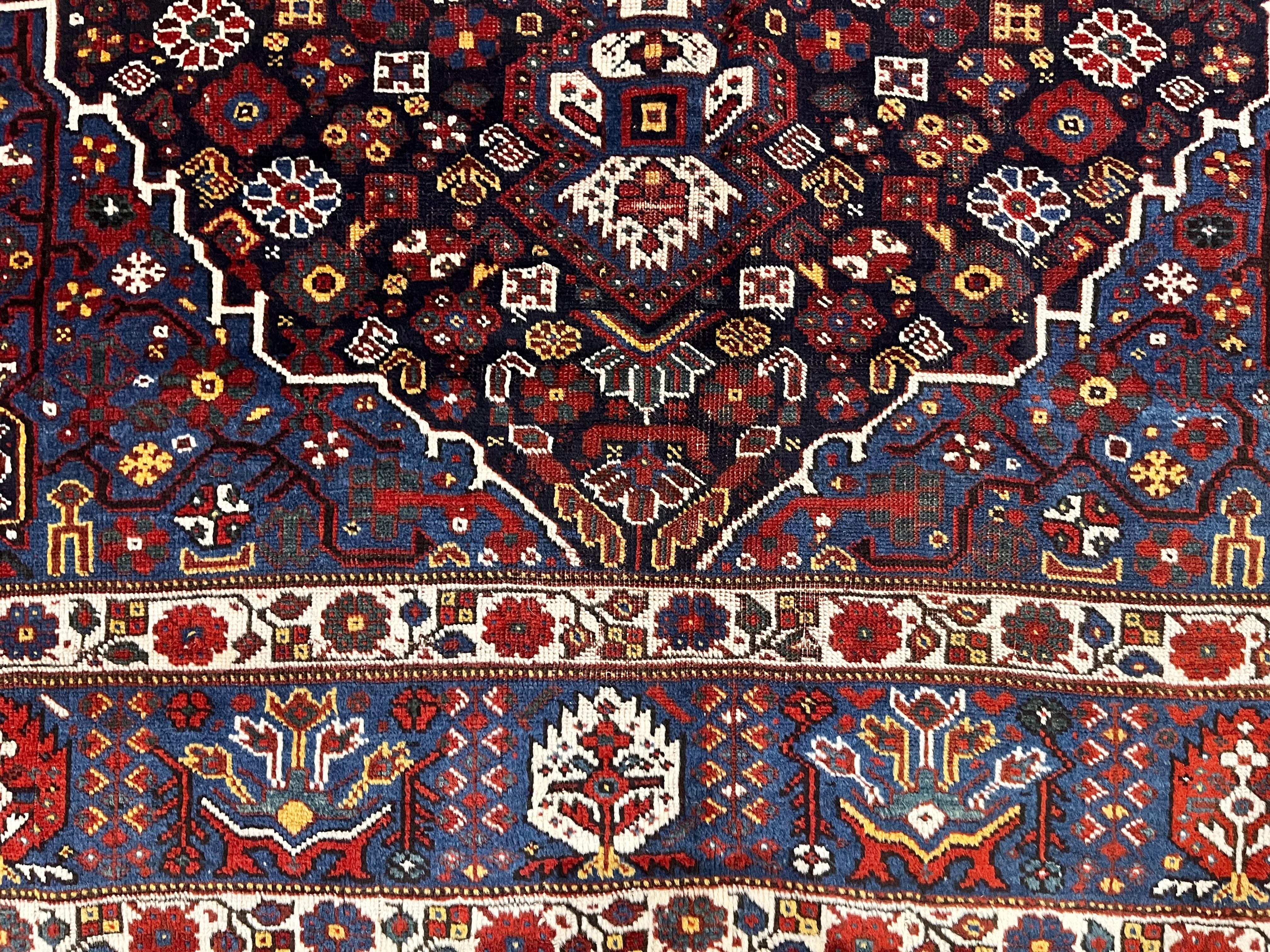 Tappeto antico persiano Qashqai 6'2