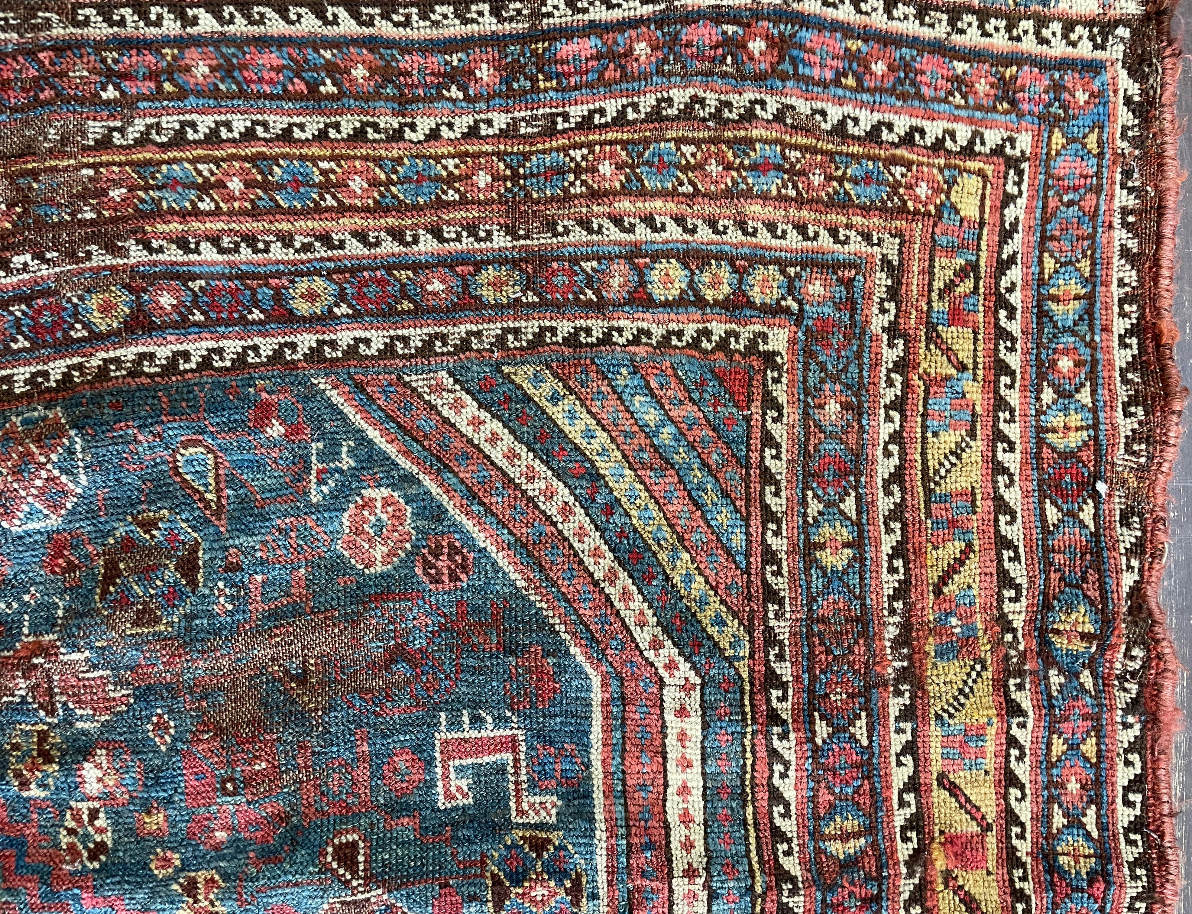 Tribal Antique Persian Qashqai Rug, As Is