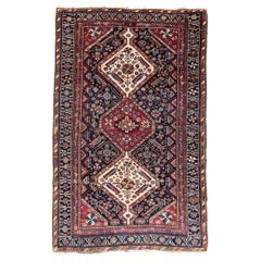 Antiker persischer Gaschgai-Teppich, um 1900