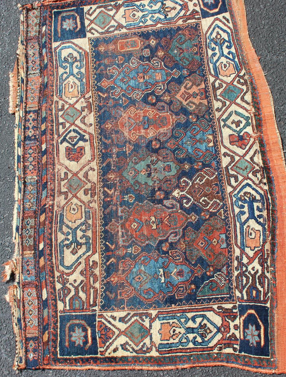 Tribal Antique Persian Qashqai Rug