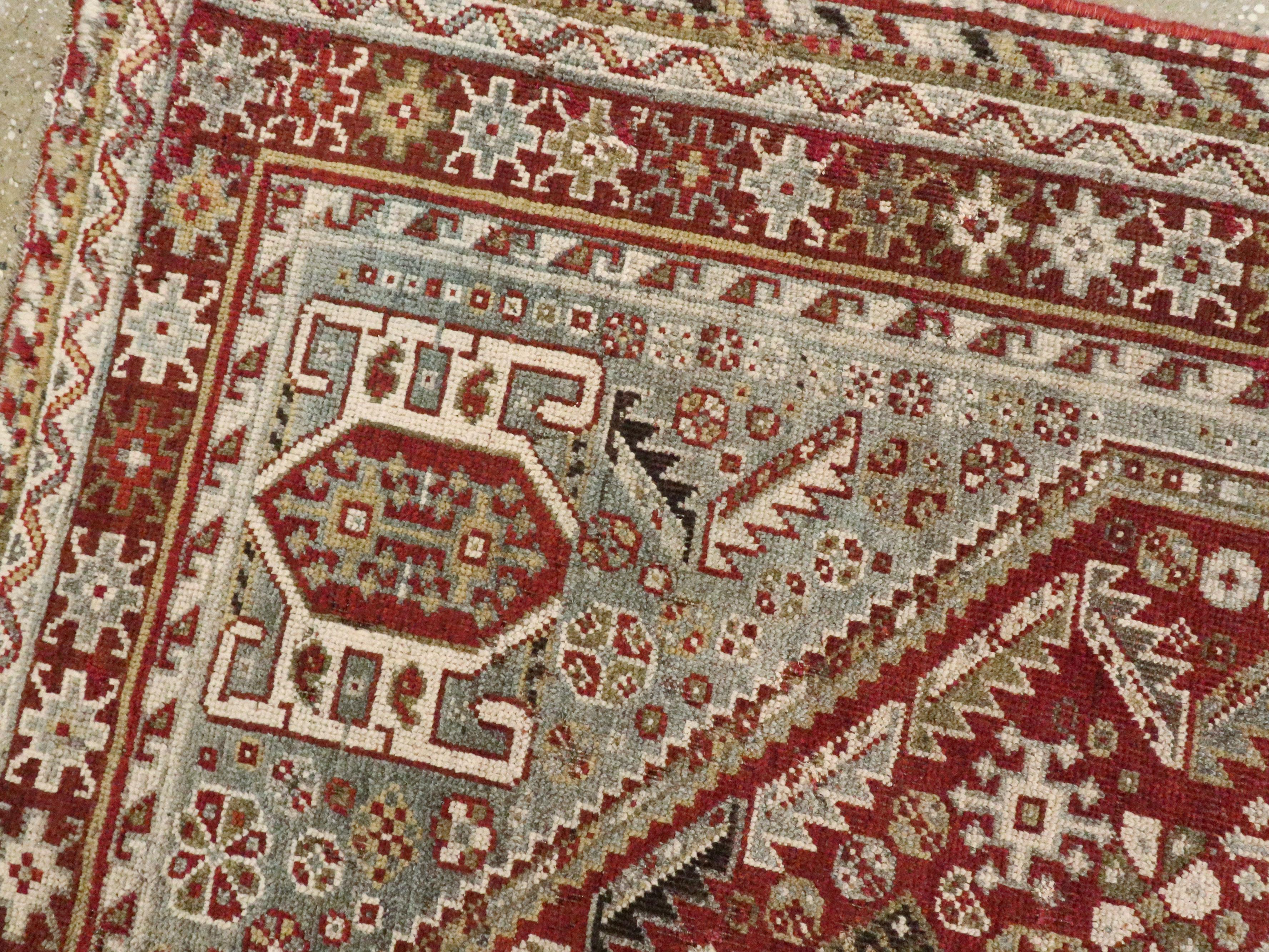 20th Century Antique Persian Qashqai Rug For Sale