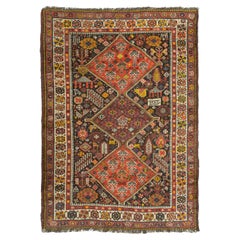 Ancien tapis persan Qashqai Shekarlu