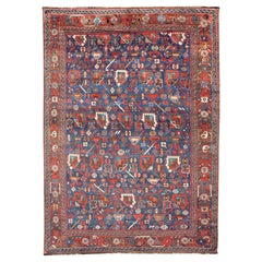 Antique Persian Qashqai Shiraz Tribal Rug with All-Over Tribal Design