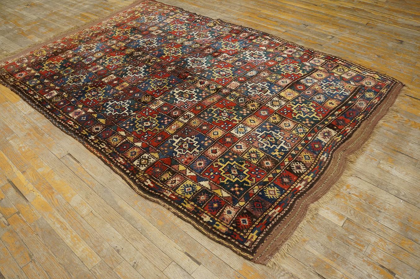 Hand-Knotted Antique Persian Quchan Rug 5' 4'' x 7' 8'' For Sale